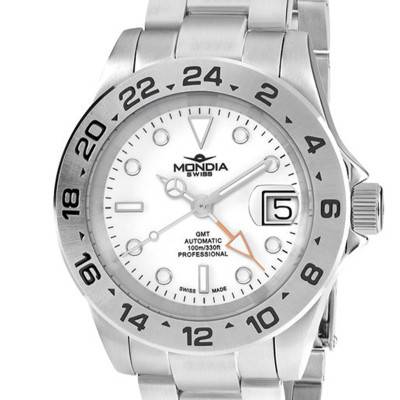 Montre Icon Legend Automatic GMT MS-225-SS-02WT-OY - Mondia