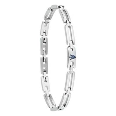 Steel Iconic Link Bracelet, Length 18 cm to 21,5 cm - JM424AVD73 - Maserati