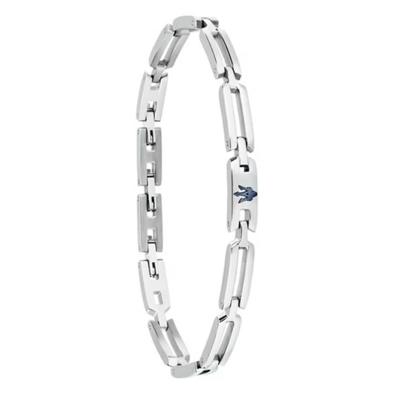 Steel Iconic Link Bracelet, Length 18 cm to 21,5 cm - JM424AVD73 - Maserati