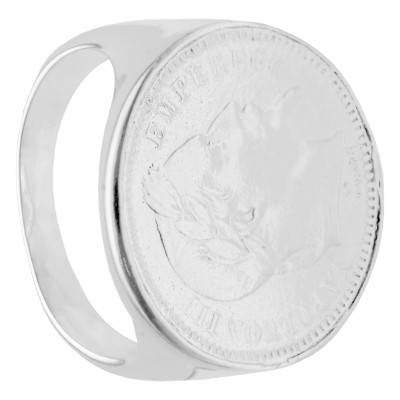 Chevalière Pièce 20F Réplique Napoléon III en Argent 925 - Imperium