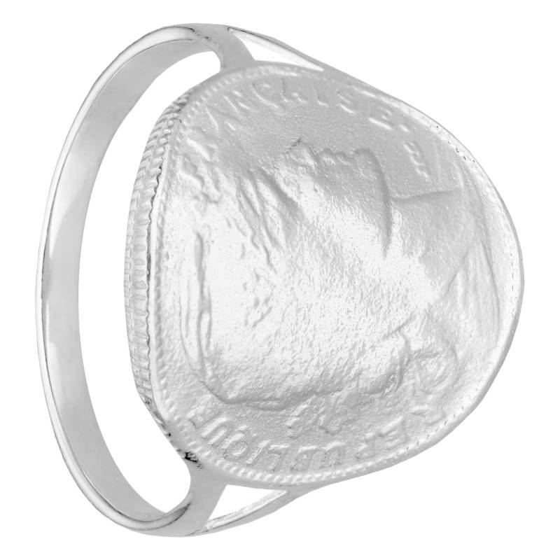 925 Silver Marianne & Rooster 10F Replica Signet Ring - Imperium
