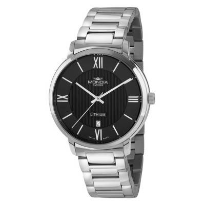 Montre Elegance Classic Quartz MS-227-SS-BKRM-CM - Mondia