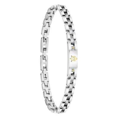 Bracelet Iconic en Acier Bicolore, Longueur de 19 à 22 cm - JM420ATH05 - Maserati