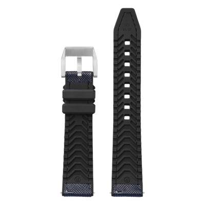 Bracelet de montre Hybrid Torino Marine - Largeur 20mm ou 22mm - Bracelet Rochet