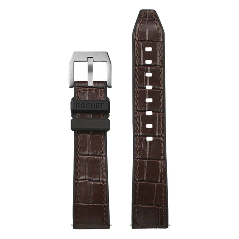 Hybrid Trocadero Mink Watch Strap - Width 20mm or 22mm - Bracelet Rochet