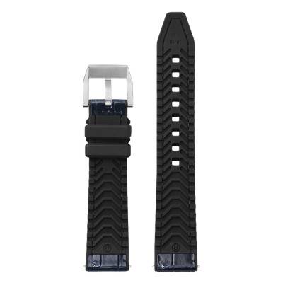 Bracelet de montre Hybrid Trocadero Marine - Largeur 20mm ou 22mm - Bracelet Rochet