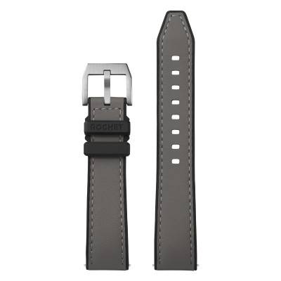 Hybrid Sahara Medium Grey Watch Strap - Width 20mm or 22mm - Bracelet Rochet