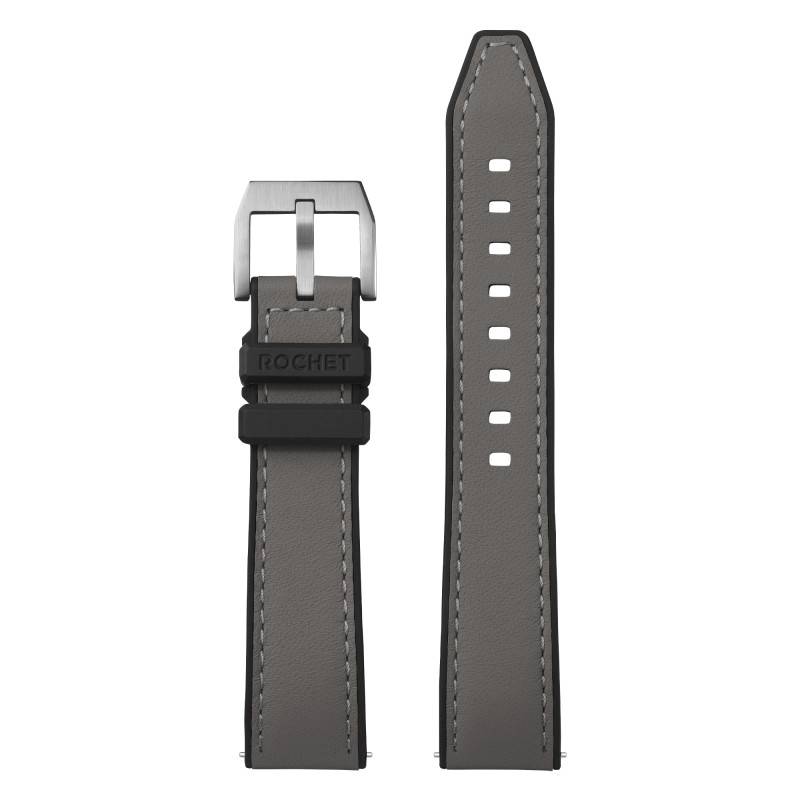 Hybrid Sahara Medium Grey Watch Strap - Width 20mm or 22mm - Bracelet Rochet