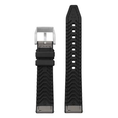 Hybrid Sahara Medium Grey Watch Strap - Width 20mm or 22mm - Bracelet Rochet