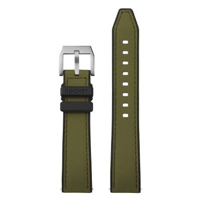 Bracelet de montre Hybrid Sahara Kaki - Largeur 20mm ou 22mm - Bracelet Rochet