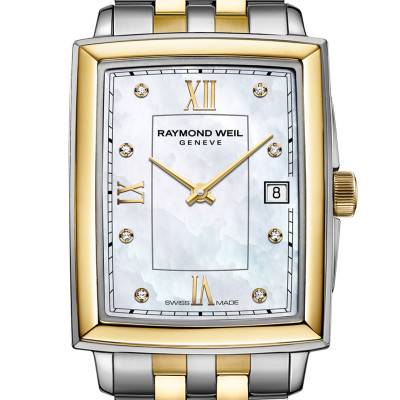 Watch Toccata Square 22 x 28 mm Mother-of-Pearl Dial 5925-STP-00995 - Raymond Weil