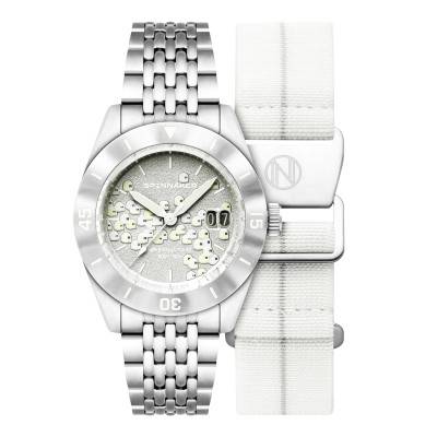 Spinnaker Fleuss Automatic Seconde Seconde 2025 Edition SP-5170-11B Phantom White Watch - Spinnaker