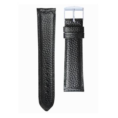 Black Licorice Grained Leather Watch Strap - Gustave & Cie