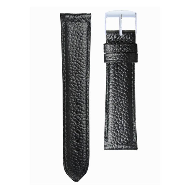 Black Licorice Grained Leather Watch Strap - Gustave & Cie