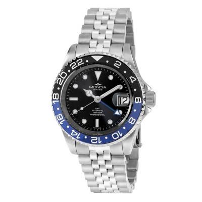 Montre Icon Legend Automatic GMT 40mm MS-223-SS-BLBK-GB - Mondia