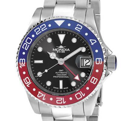 Montre Icon Legend Automatic GMT 40mm MS-223-SS-RDBL-OY - Mondia