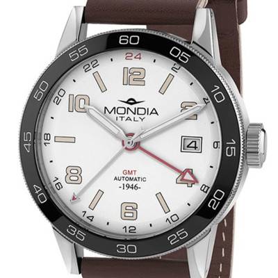 Montre Heritage 1946 Automatic GMT MI-823-SS-SL-CP - Mondia