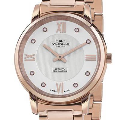 Montre Elegance Classic Lady Diamonds MS-202-PR-SLD-CM - Mondia