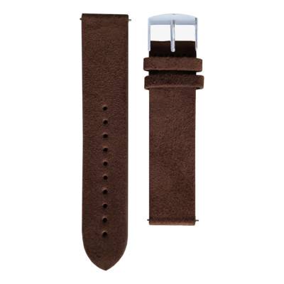 Bracelet de montre Cuir Nubuck Chocolat - Gustave & Cie