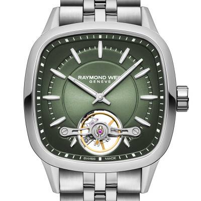 Freelancer RW1212 Caliber Watch 40 x 40 mm - Green Dial 2790-ST-52051 - Raymond Weil