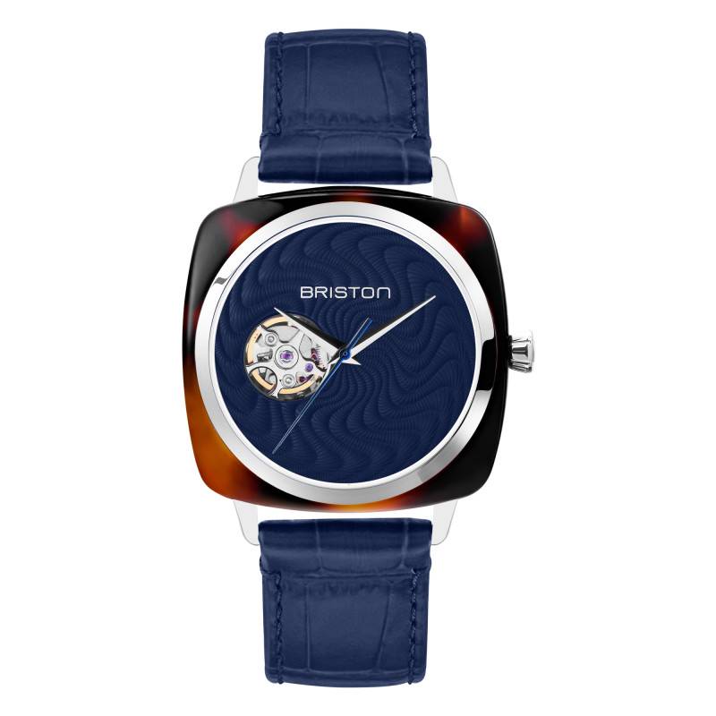 Briston x Ocarat Clubmaster Iconic Blue Grand Feu Enamel Spiral Watch - Limited Edition - Briston