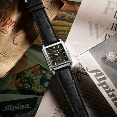 Montre Alpiner Heritage Carrée Automatic Edition Europe AL-530BBG3C6 - Alpina