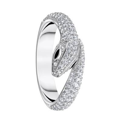 925 Silver & White Stone Serpent Ring - TR2461-041-14 - Thomas Sabo