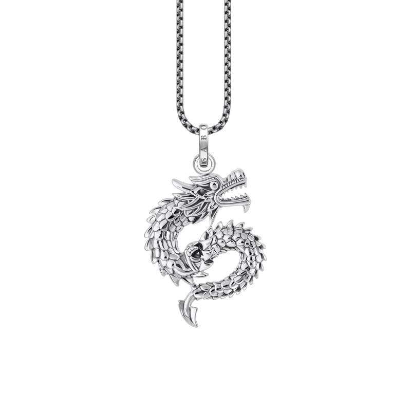 925 Silver Dragon Necklace, Length 45 cm to 50 cm - KE2274-637-21-L50V - Thomas Sabo
