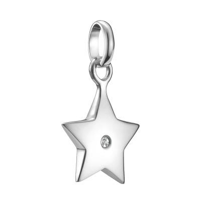 925/1000 Silver White Stone Star Charm Pendant - CC1238-051-14 - Thomas Sabo