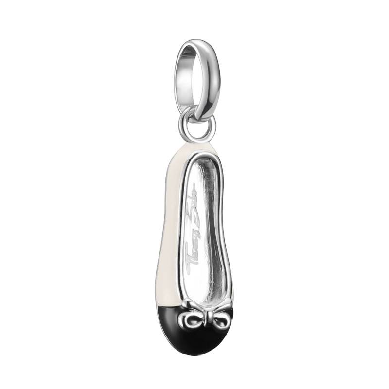Pendentif Charm Ballerine Crème en Argent 925 & Émail Crème et Noir - CC1245-007-14 - Thomas Sabo