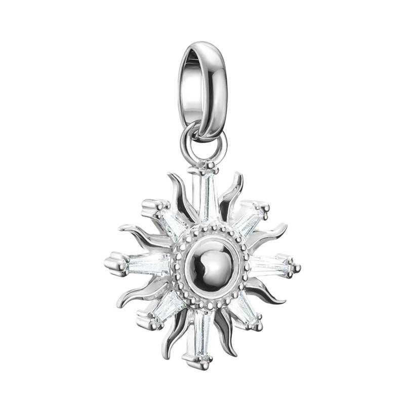925 Sterling Silver & White Stones Sun Charm Pendant - CC1246-051-14 - Thomas Sabo