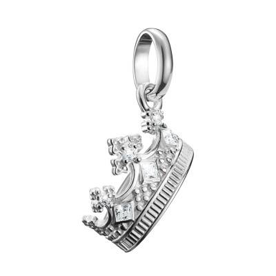 Pendentif Charm Couronne en Argent 925 & Pierres Blanches - CC1247-051-14 - Thomas Sabo