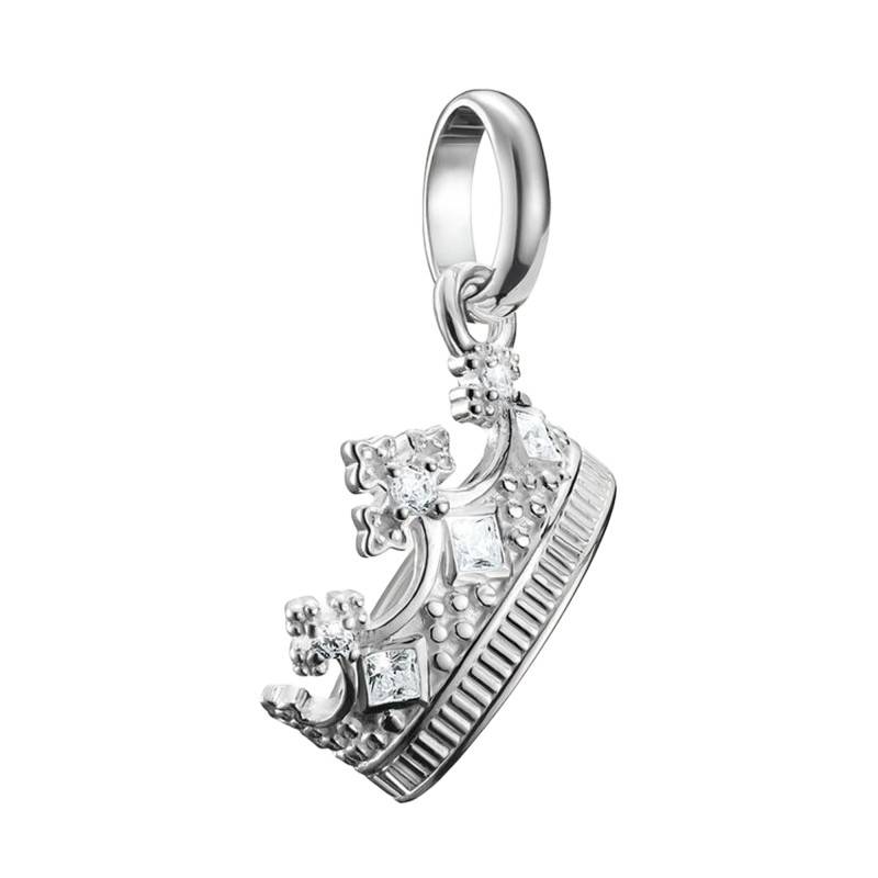 925 Silver White Stone Crown Charm Pendant - CC1247-051-14 - Thomas Sabo
