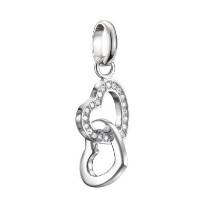 Pendentif Charm Coeurs Entrelacés en Argent 925 - CC1201-051-14 - Thomas Sabo
