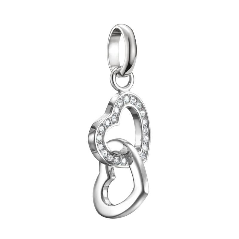 925/1000 Silver Intertwined Hearts Charm Pendant - CC1201-051-14 - Thomas Sabo