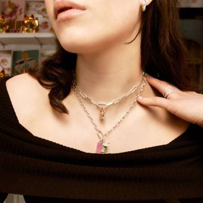 Pendentif Charm Matcha Latte en Argent 925 & Émail Vert - CC1266-007-6 - Thomas Sabo