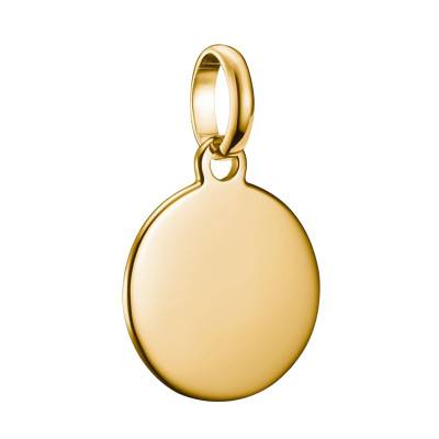 750/1000 Gold-Plated 925 Sterling Silver Round Charm Pendant - CC1271-413-39 - Thomas Sabo