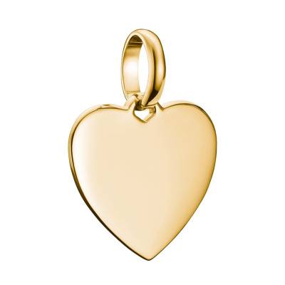 Pendentif Charm Coeur en Argent 925 Plaqué Or 750 - CC1272-413-39 - Thomas Sabo