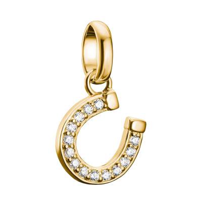 Pendentif Charm Fer à Cheval en Argent 925 Plaqué Or 750 - CC1280-414-14 - Thomas Sabo