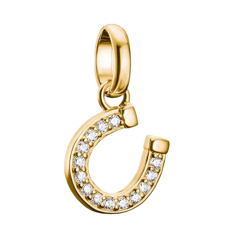 750/1000 Gold-Plated 925 Silver Horseshoe Charm Pendant - CC1280-414-14 - Thomas Sabo