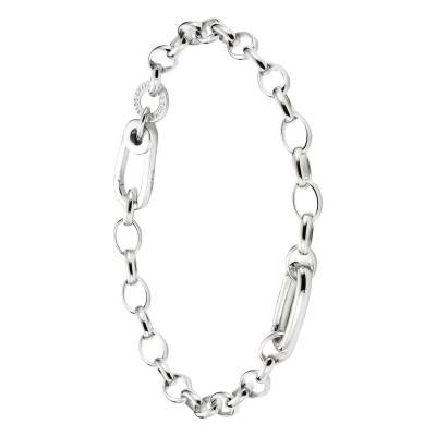 925 Silver Oval Link Chain Bracelet, Length 15 cm, 17 cm or 19 cm - C1202-001-21 - Thomas Sabo
