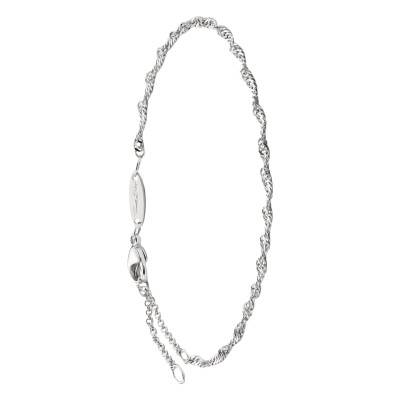 925 Sterling Silver Singapore Chain Bracelet, 16 cm to 19 cm - A2208-001-21-L19v - Thomas Sabo