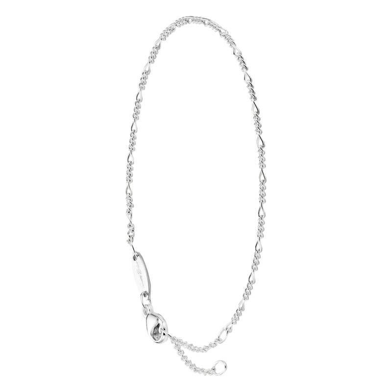 925 Silver Figaro Chain Bracelet, Length 16 cm to 19 cm - A2207-001-21-L19v - Thomas Sabo