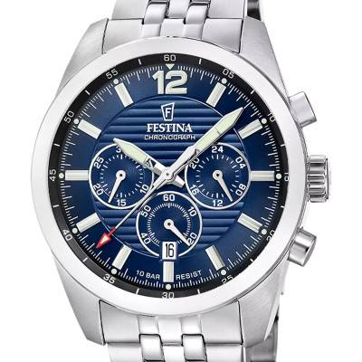 Timeless Chronograph Watch F20742/4 - Festina