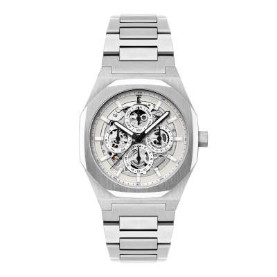 Discovery Drake Triple Calendar Skeleton Automatic Ivory Whisper Watch ES-8308-11 - Thomas Earnshaw