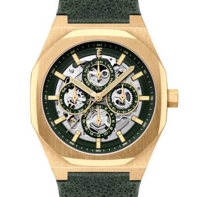 Montre Discovery Drake Triple Calendar Skeleton Automatic Spruce Haven ES-8308-03 - Thomas Earnshaw