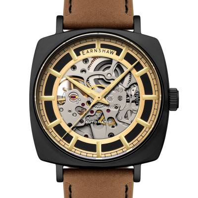 Thomas Earnshaw City of London Moorgate Skeleton Automatic Charcoal Bridge Watch ES-8319-05 - Thomas Earnshaw