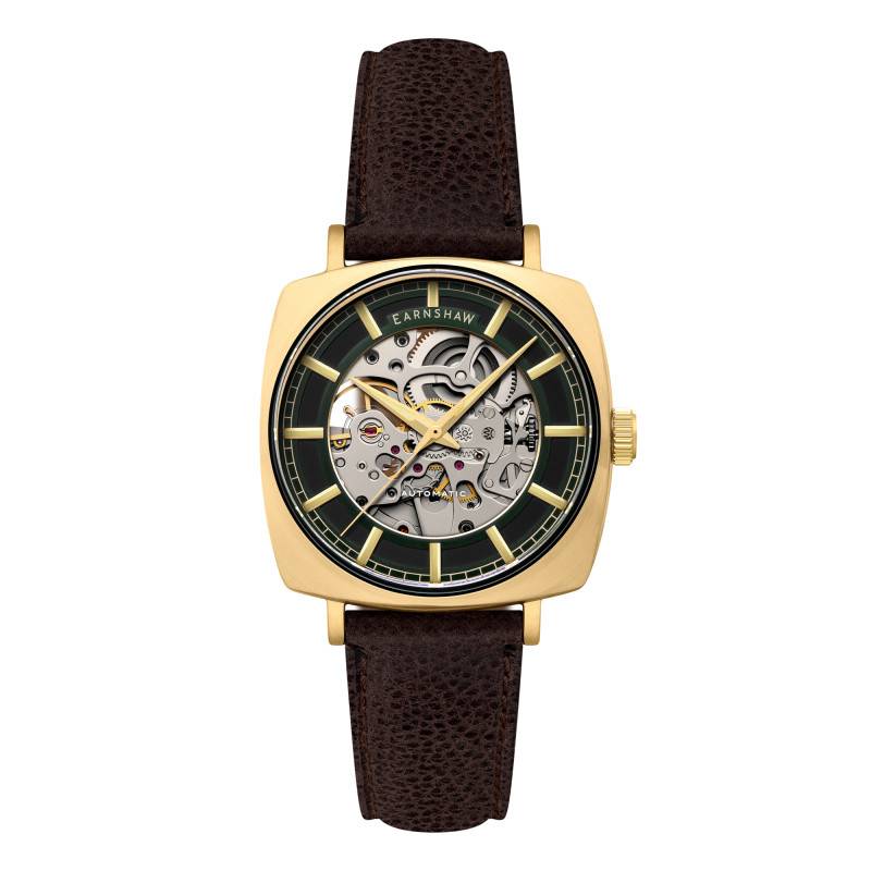 City Of London Moorgate Skeleton Automatic Rustic Shine Watch ES-8319-03 - Thomas Earnshaw