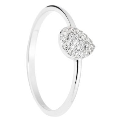 Bague Goutte en Argent 925 & Oxydes de Zirconium - Emanessence