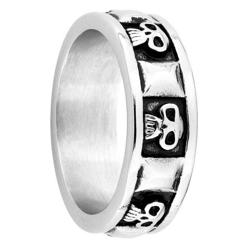 Steel Skull Ring - Emanessence